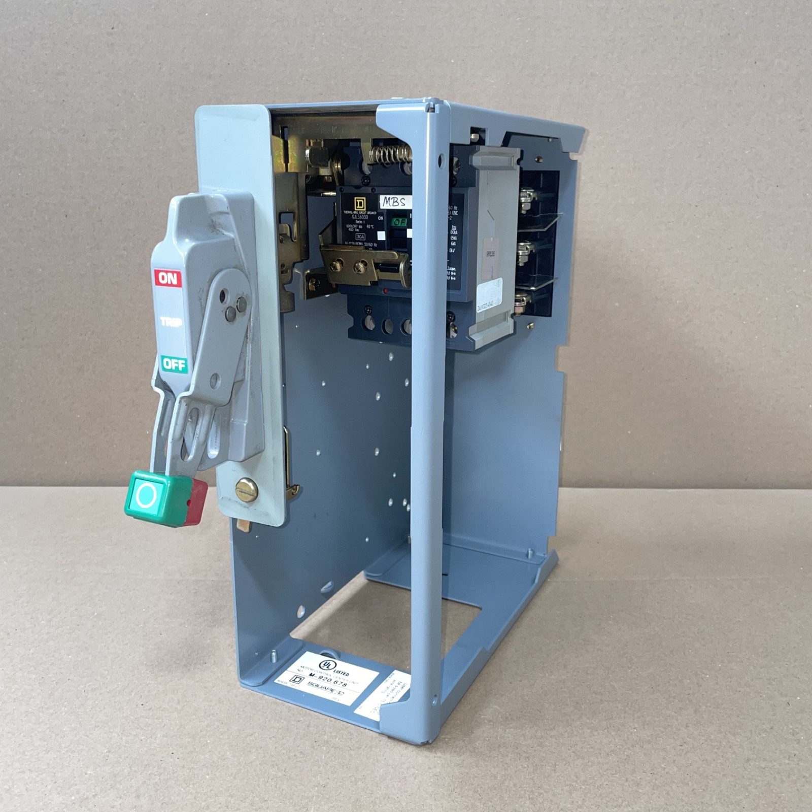 Square D Model 6 6" 30 Amp Breaker Feeder MCC Bucket GJL36030