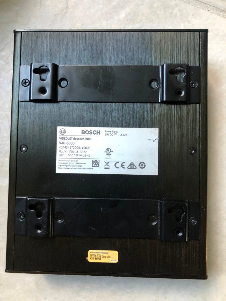 Bosch VJD-8000 VideoJet Decoder 8000 High Performance - Used