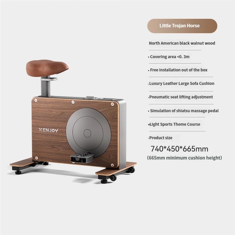Compact Quiet Home Indoor Stationary Bike - Little Trojan Horse Fitness Equipmen