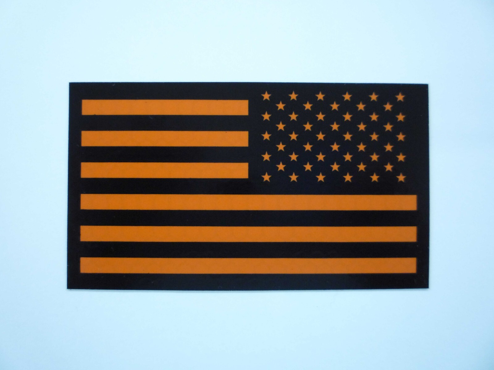 REVERSE USA Orange on IR Magic Black 3.5"X2" SOLAS STICKER DECAL