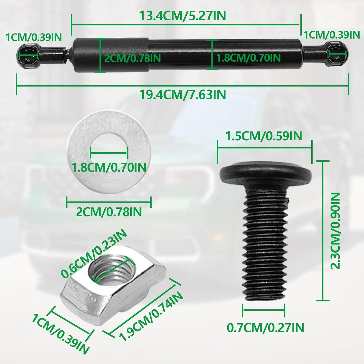 Tail Gate Mods Damper Kit, Tailgate Slow Drop Accessories Compatible with 2022 2