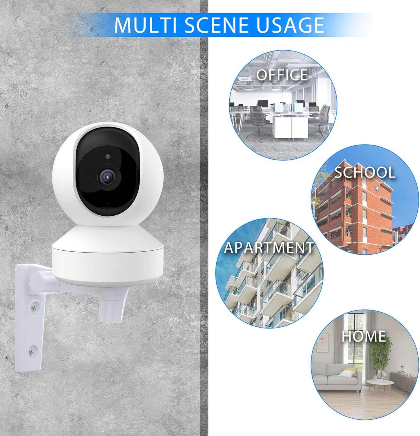 2 Pack Wall Mount Compatible with Reolink E1 Pro/ E1,180° Adjustable Camera Wall