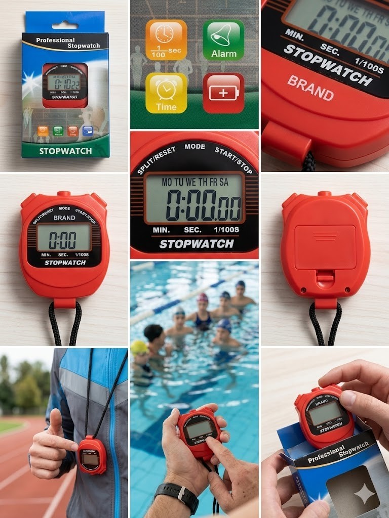 Professional Digital Sports Stopwatch - High Precision