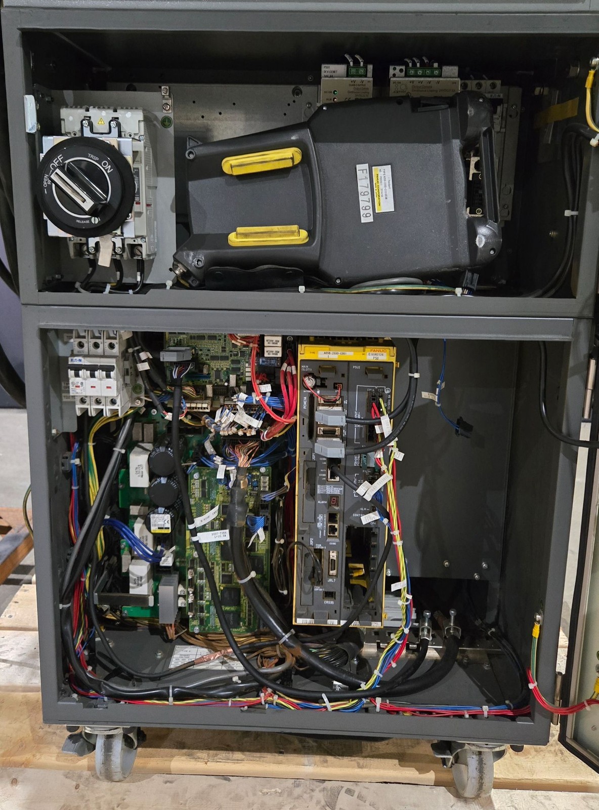 FANUC R-2000iB/210F Complete with R-30iB Controller & WTC Weld Controls USED