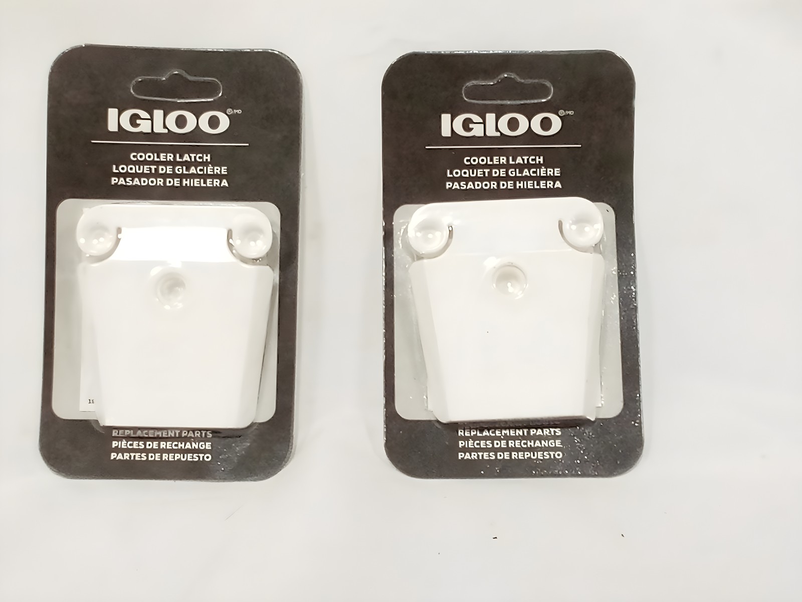 Igloo Universal Plastic Cooler Latch Closure White 24013, Lot of 2