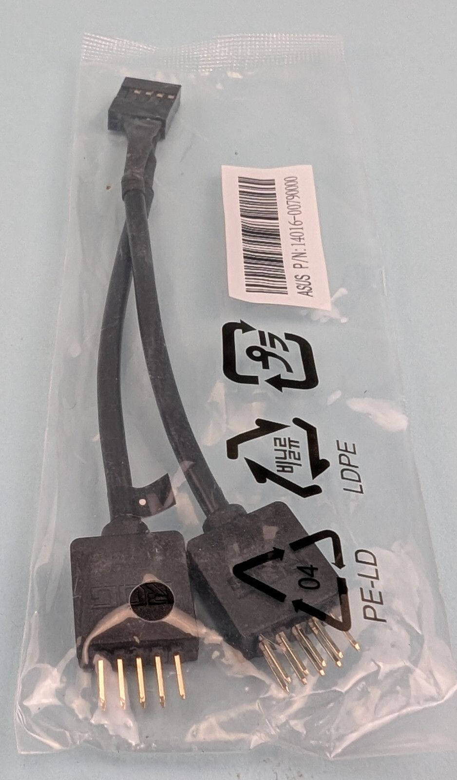 New Genuine ASUS ROG Motherboard USB 2.0 Splitter Y Cable P/N 14016-0079000