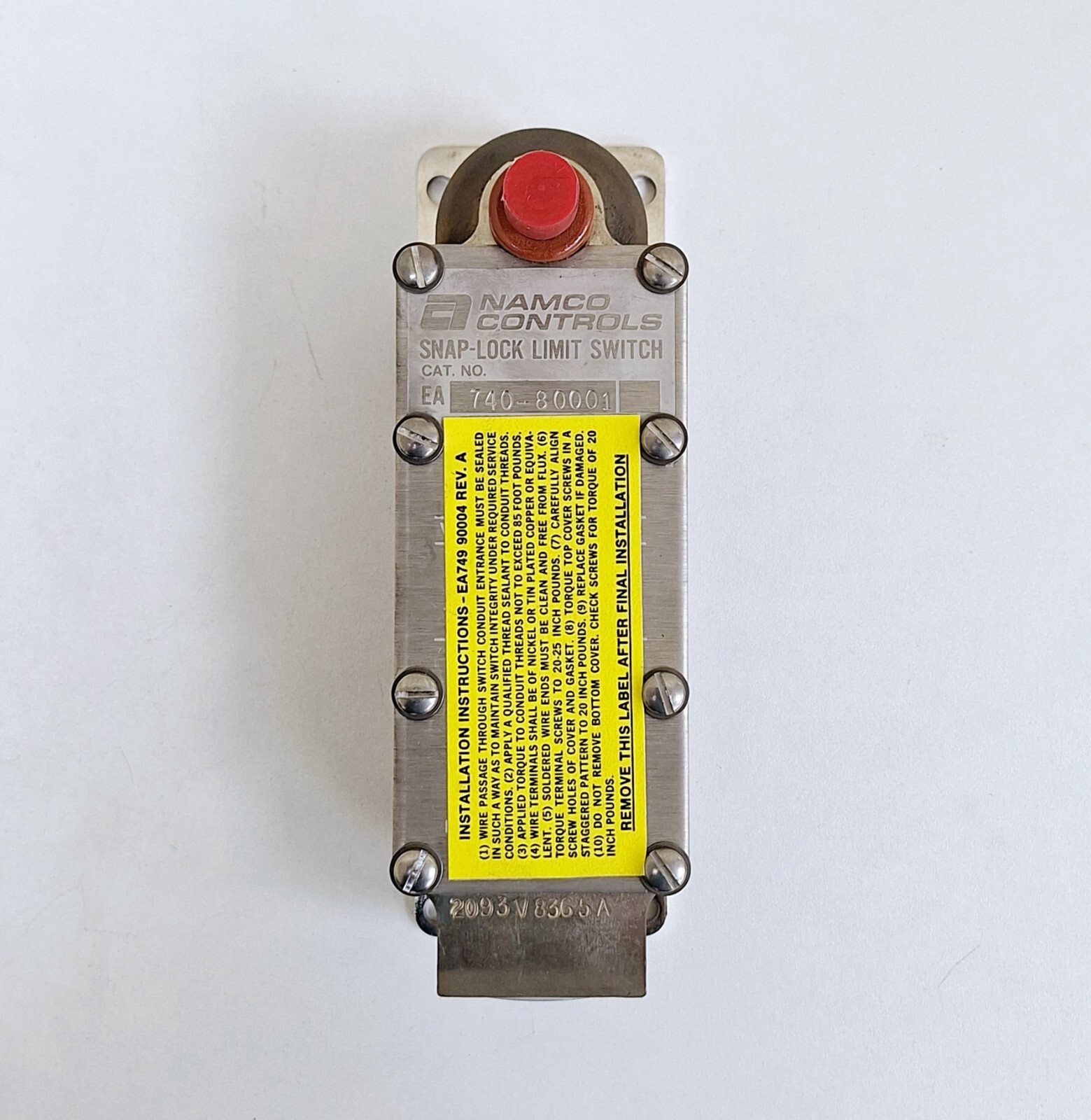 Namco Controls EA-740-80001 Snap-Lock Limit Switch