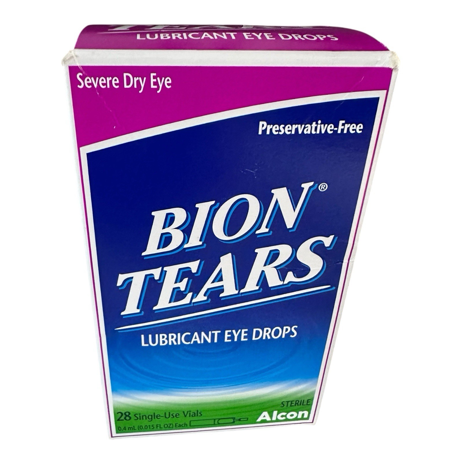 Bion Tears Lubricant Eye Drops 28 Single-Use Vials New in Box