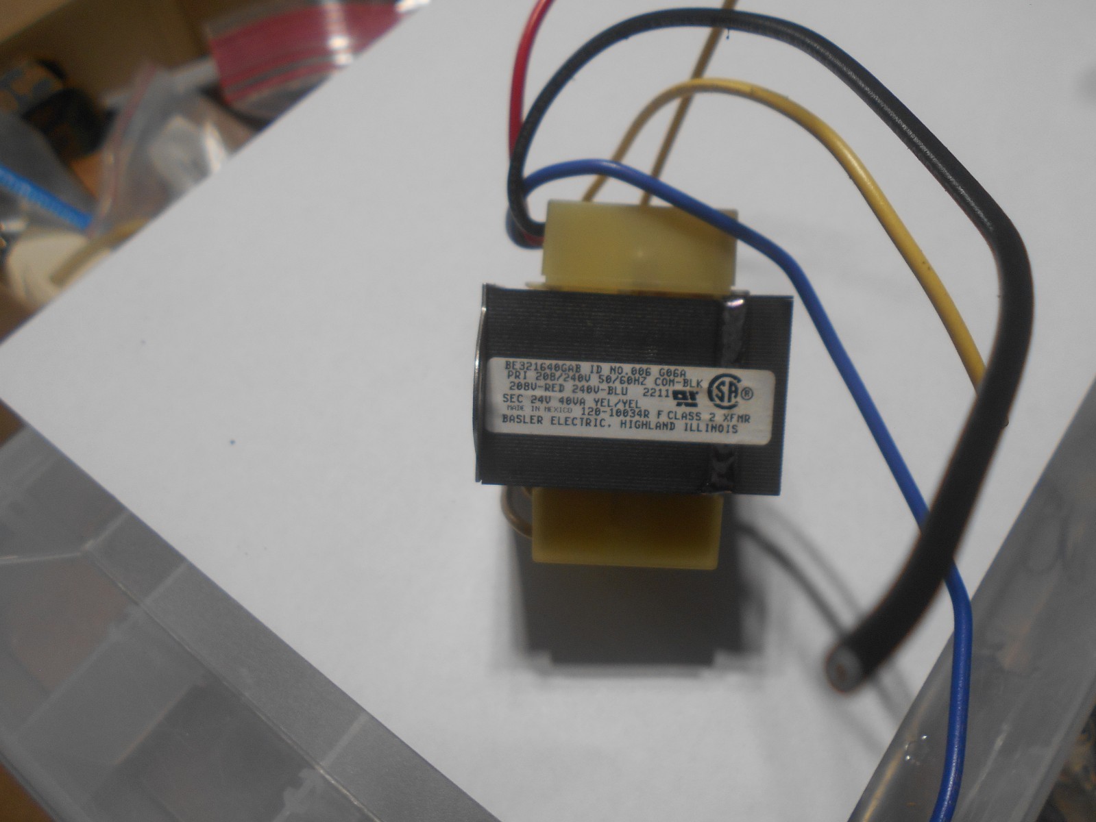 BASLER ELECTRIC BE321640GAB TRANSFORMER