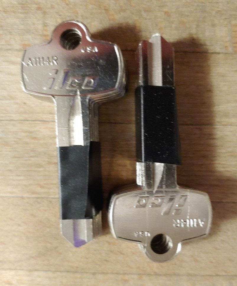 Lot of 10 A1114R Type Key Blanks for Best R Keyway FREE SHIPPING