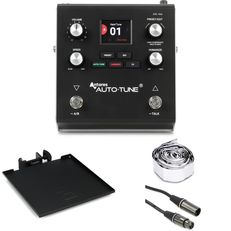 Headrush VX5 Vocal Effects Pedal with Antares AutoTune - Mic Stand Shelf Bundle