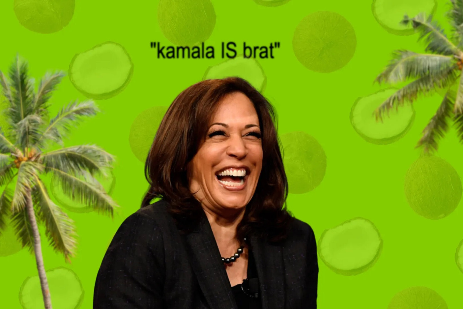 KAMALA HARRIS 2024 "Kamala IS Brat" FRIDGE MAGNET 5" X 3.5"