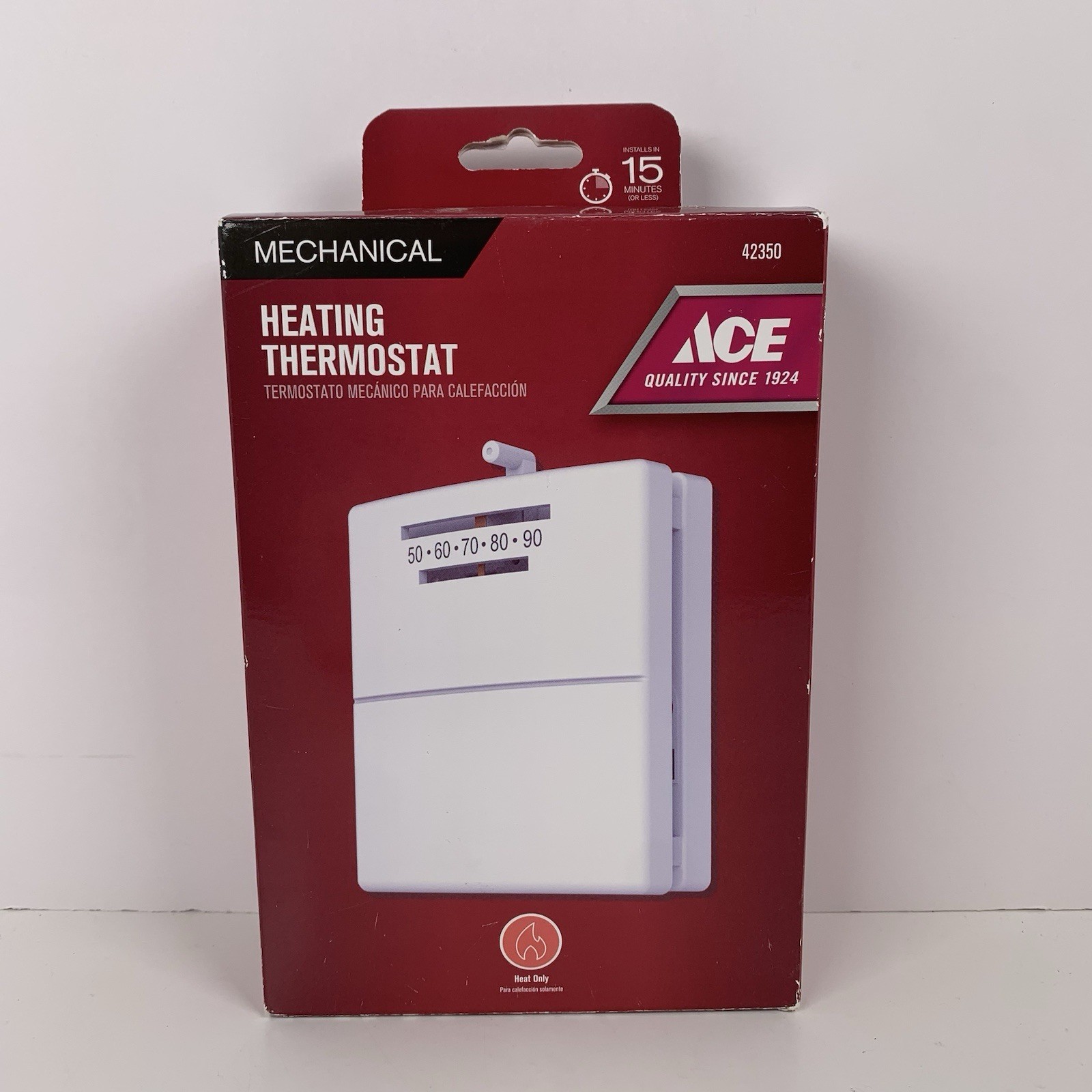 ACE Lever Mechanical Manual Thermostat 42350 Heat Only 24V NEW