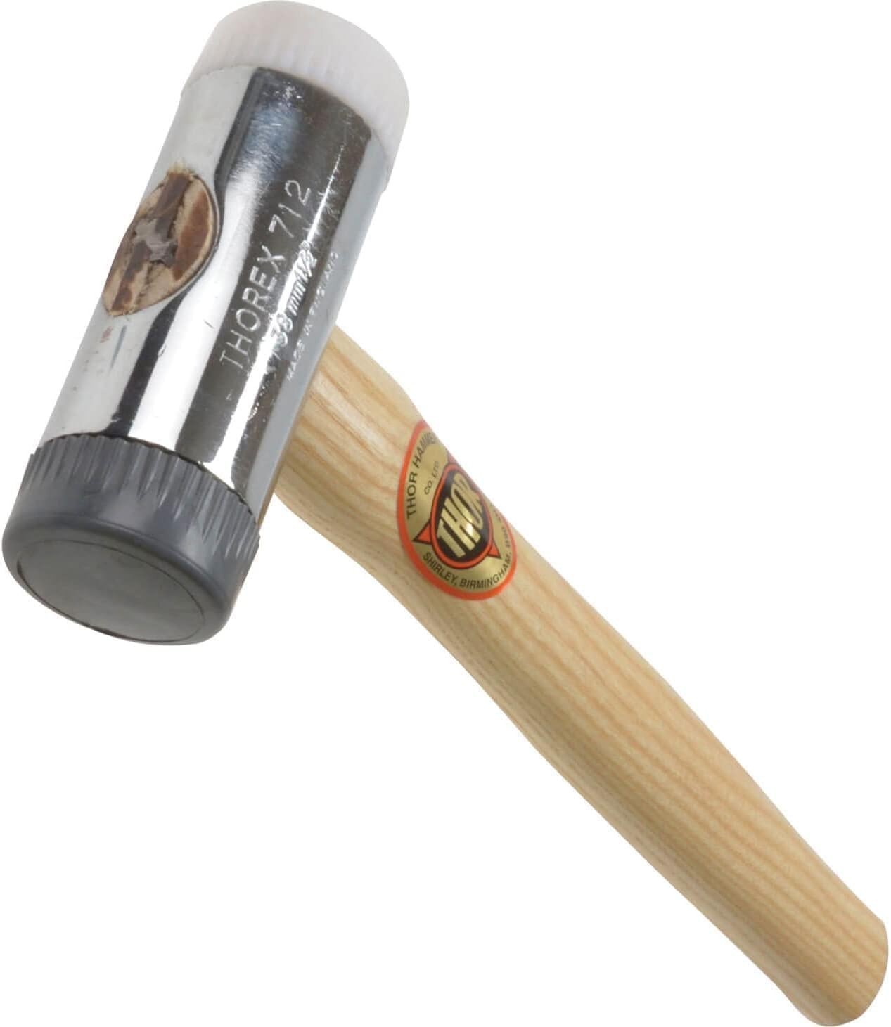 Thor 712R Soft & Hard Nylon Face Hammer 650G - 38MM Thorex Hammer 712