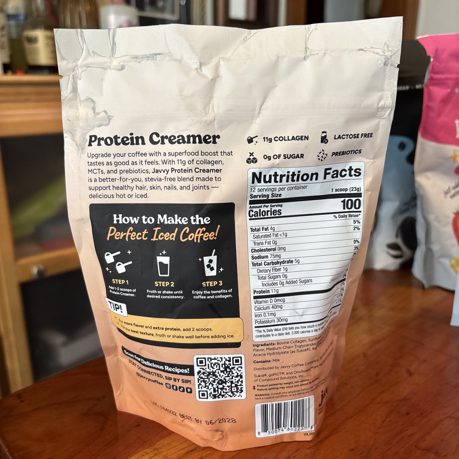 Javvy Protein Creamer Salted Carmel 9.7oz