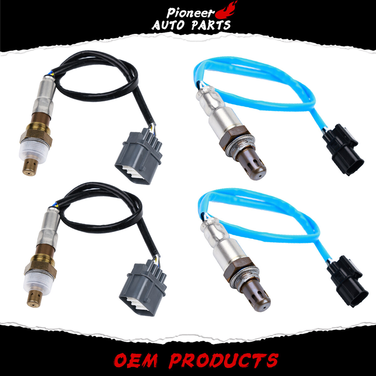 4X Up+Downstream Oxygen Sensor Set For Acura TL 04-08 3.2L 3.5L 2345010 2344351