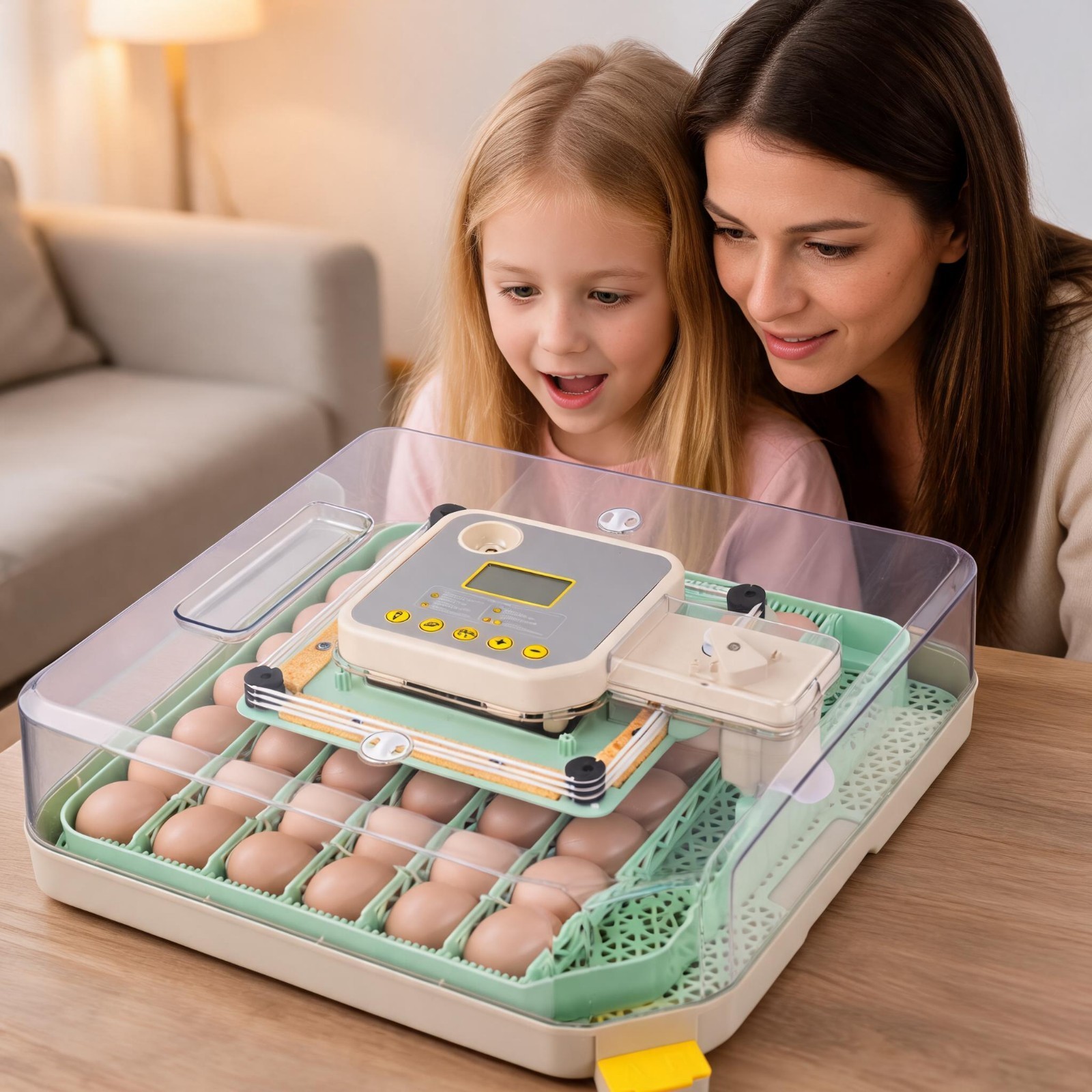 48 Eggs Incubator with Automatic Egg Turning Precise Temp & Humidity Control New