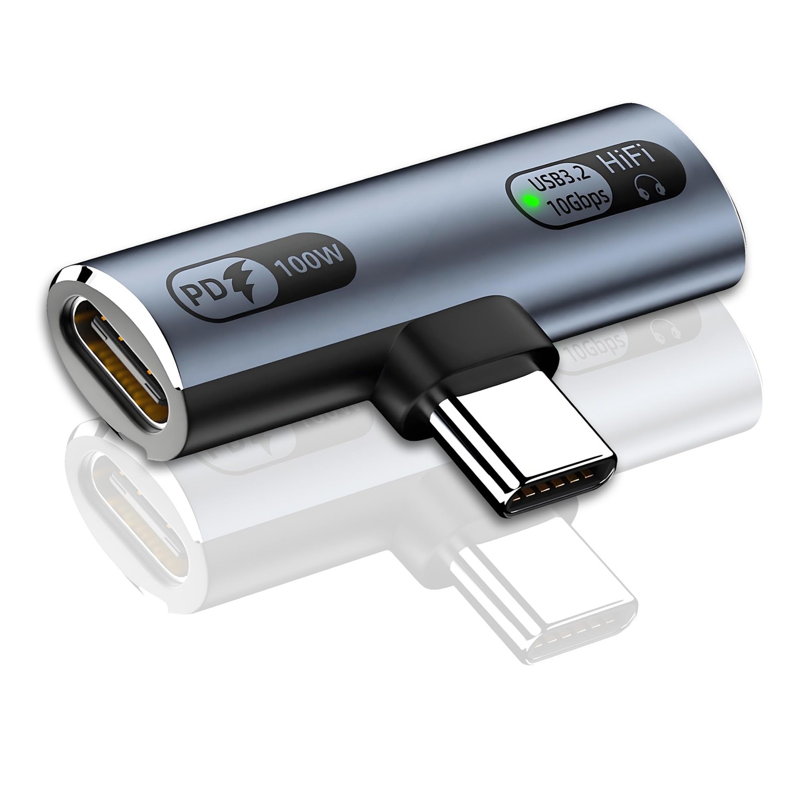 AMAKE Groovely 2-in-1 USB-C Splitter with 100W Fast Charging,Dual USB-C...