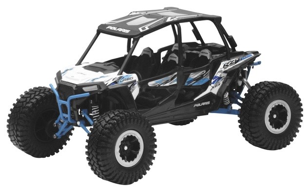 New Ray Toys 1:18 Scale UTV of RZR XP 4 Turbo Rock Crawler White Lightning
