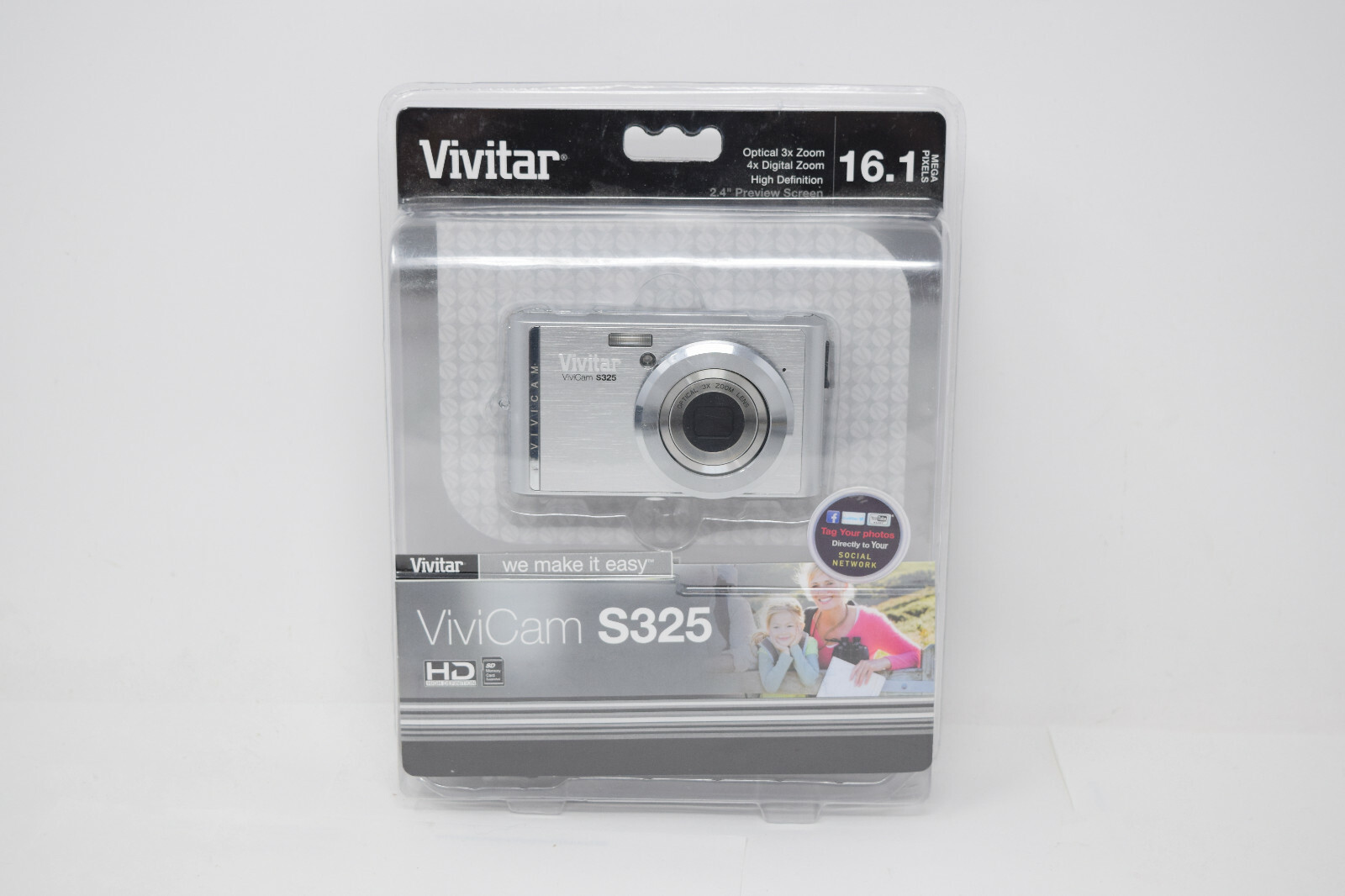 NEW SEALED Vivitar ViviCam S325 Digital Camera 16.1 Megapixels