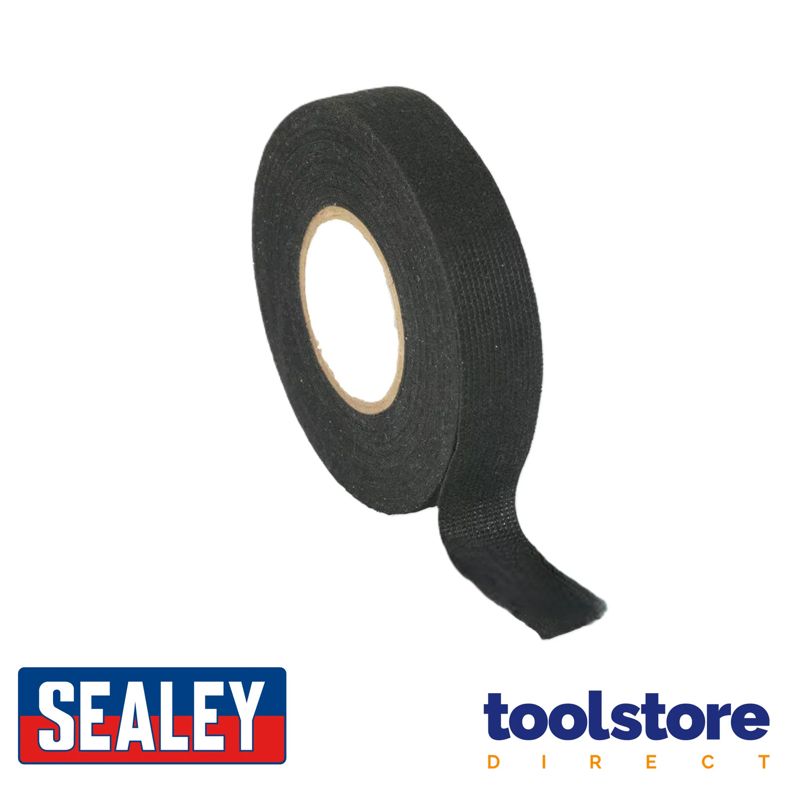 SEALEY FT01 19mm x 15m TAPE PET FLEECE ADHESIVE CLOTH FABRIC WIRING LOOM