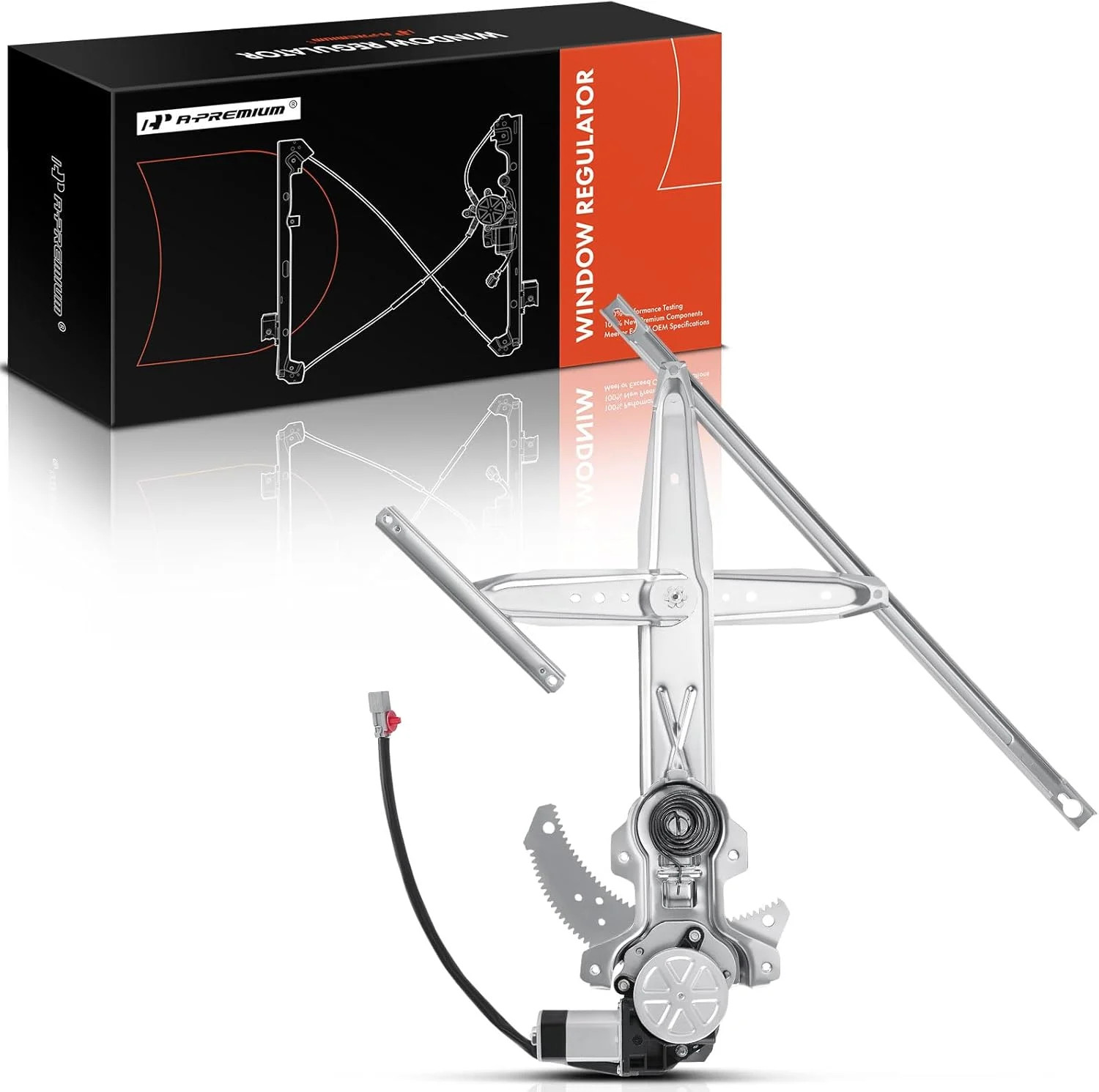 A-Premium Front Passenger Side Power Window Regulator with Motor (2-Pin) | Compa