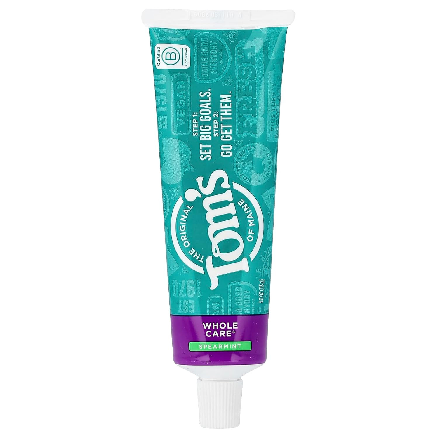 Tom'S of Maine Whole Care Natural Toothpaste with Fluoride, Spearmint, 4 Oz. (Pa