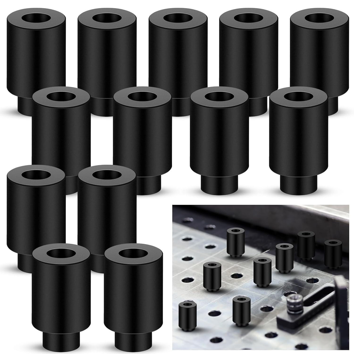 15 Pcs 5/8" X 1" X 1.5" Welding Table Clamps Fixture Pins Alignment Accessories