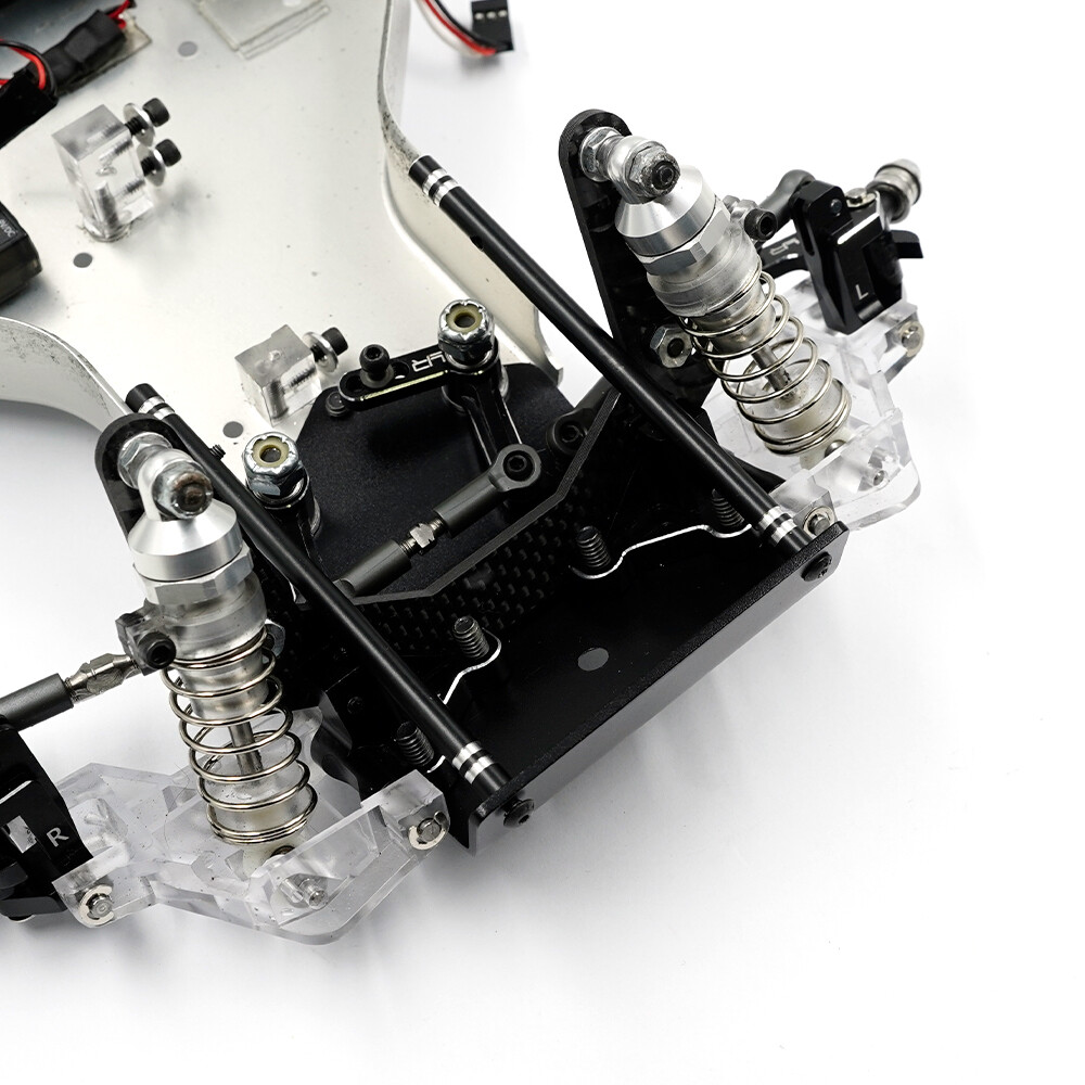 Yeah Racing TARC-011BK Aluminum Front Bumper Plate Black for Associated RC10