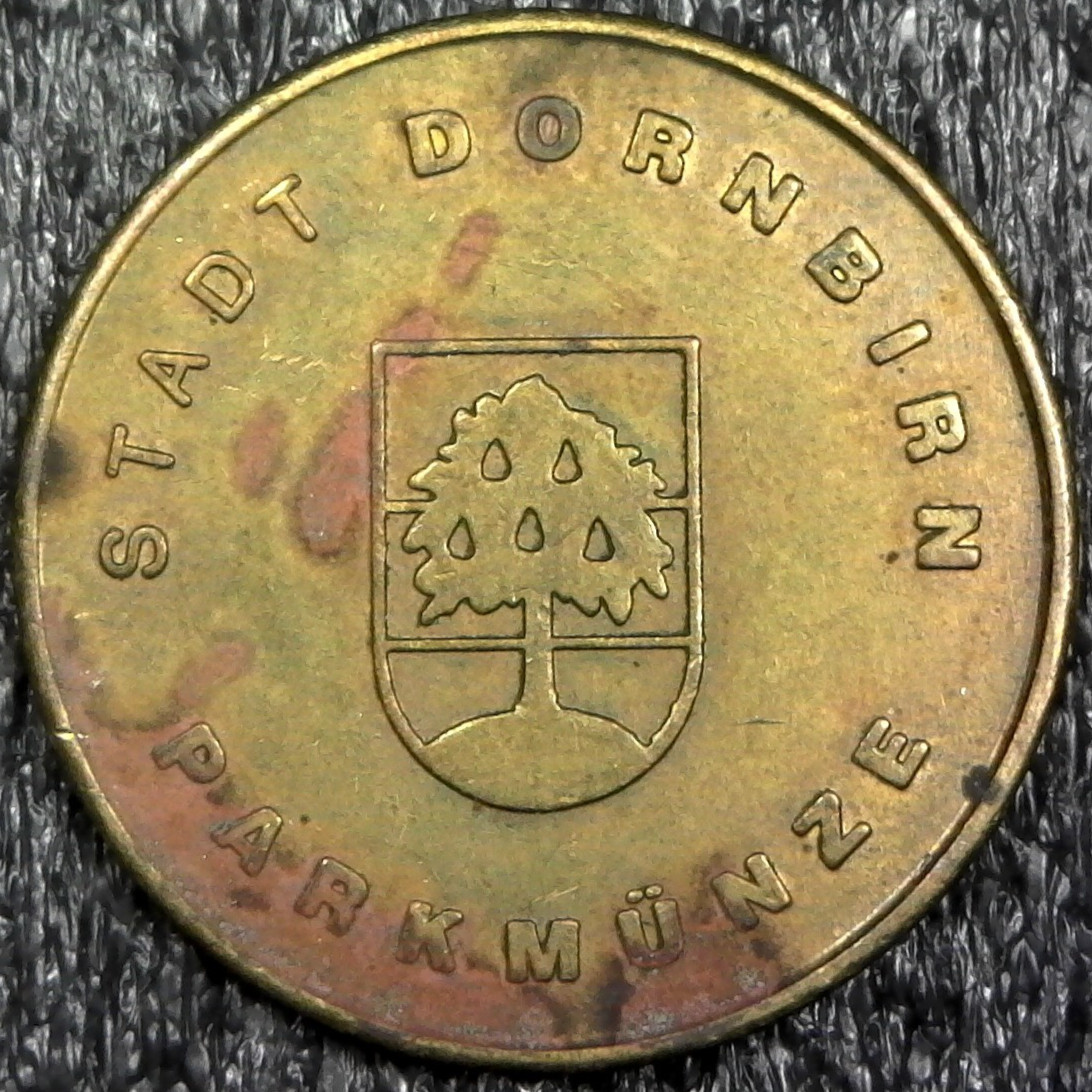 Wie Dornbirn, Austria Erlebnis Innenstadt Parkmünze Parking Token 25mm (FT88)