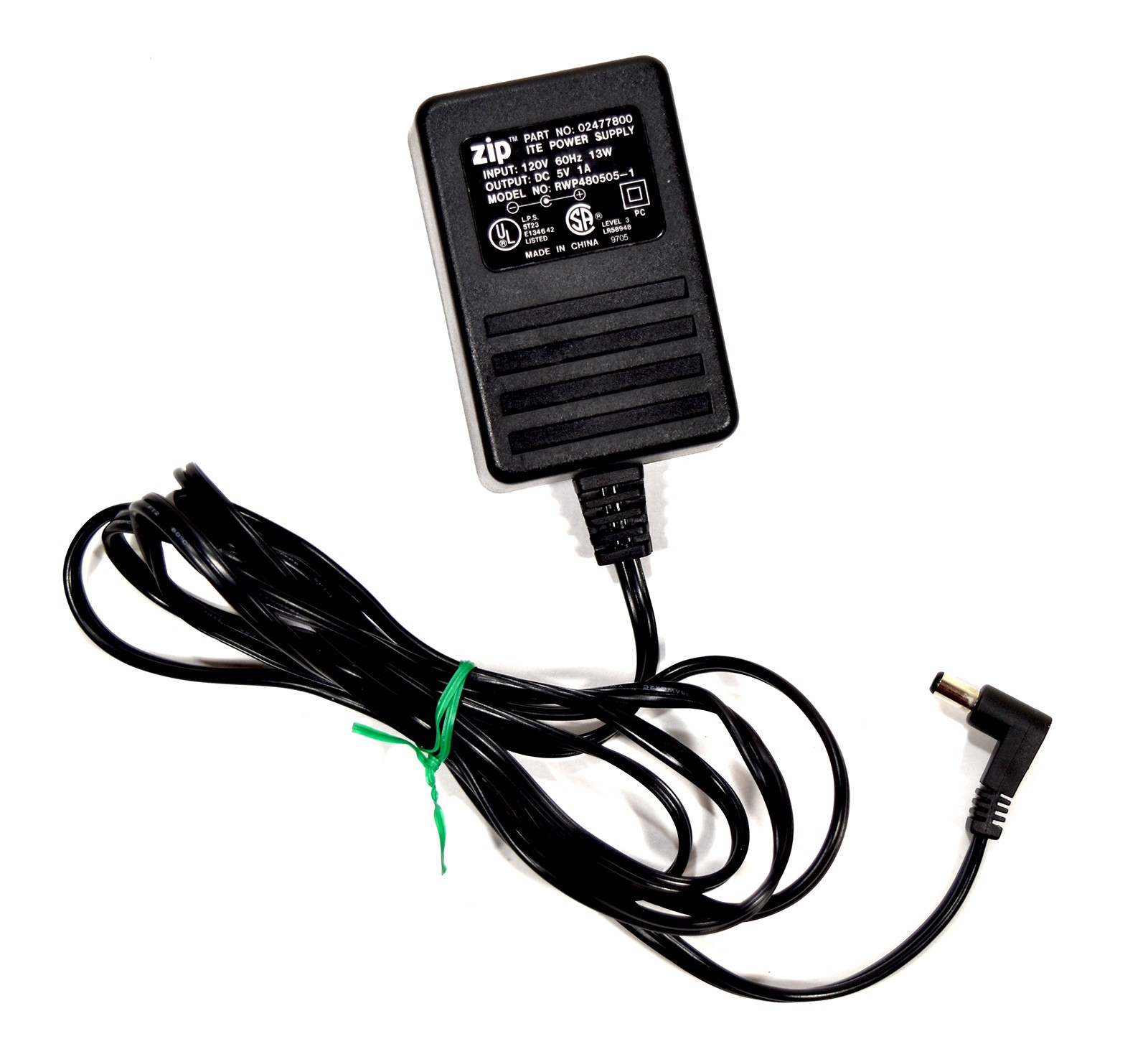 Iomega Zip Drive ITE Power Supply RWP480505-1 Black
