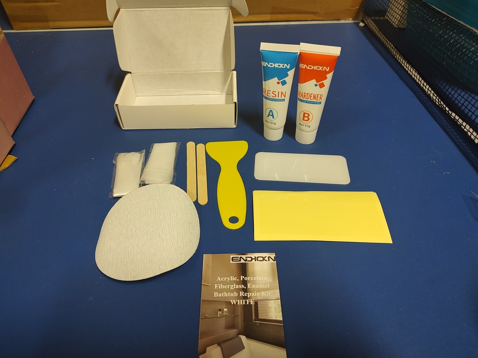 Bath Repair Kit White, Endhokn Enamel, Porcelain, Acrylic, Fiberglass,...