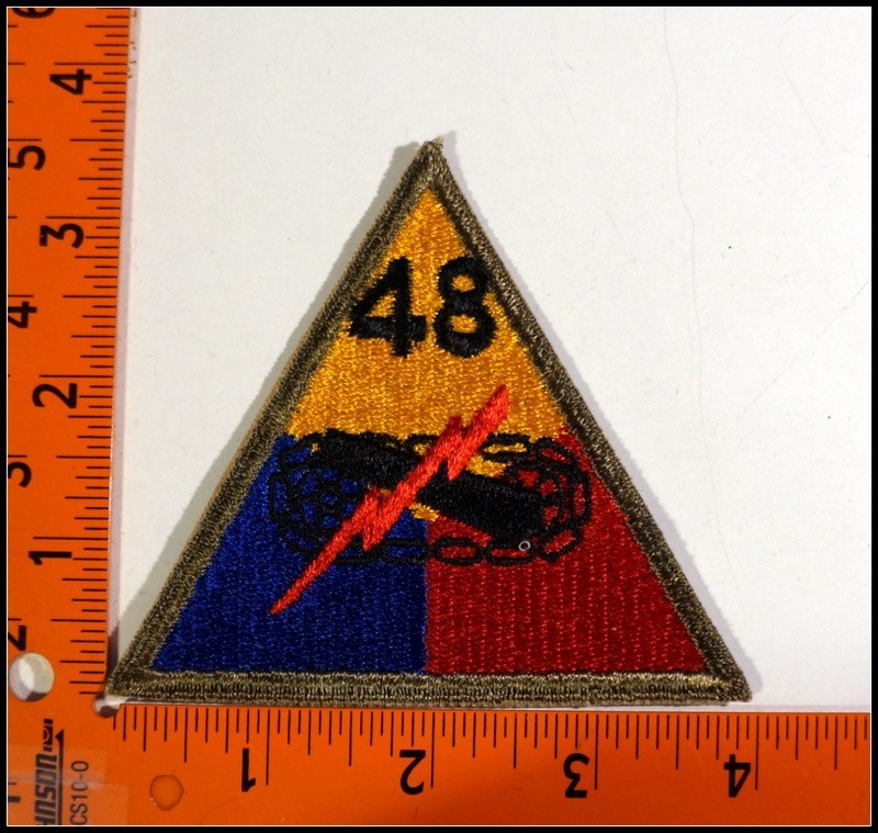 Military Patches United States Army 48th Armored Division New Old Stock #T3723