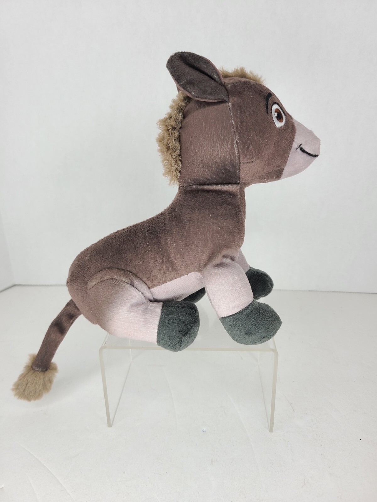 DreamWorks Spirit Riding Free Señor Carrots Donkey Plush Stuffed gray 8"