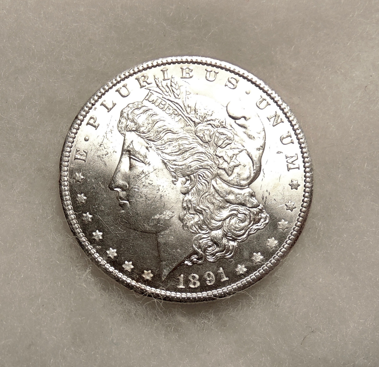 1891-S Morgan Silver Dollar - Better Date - Pretty Uncirculated Coin - FREE SHIP