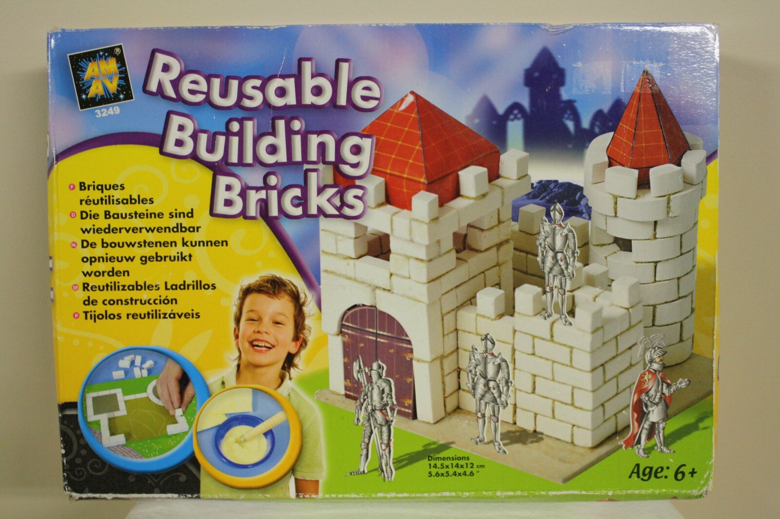 AMAV Reusable Building Bricks Blocks 200+ Pieces #3249