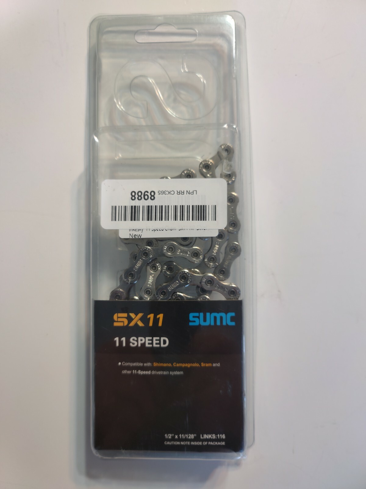 SUMC SX11 11 Speed Bike Chain 1/2" X 11/128" 116 Links NEW
