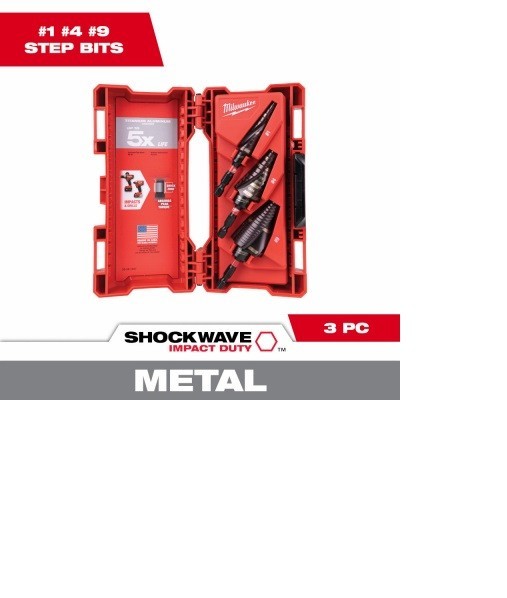 MILWAUKEE 48-89-4874 SHOCKWAVE 5PC SAE Impact Drill Tap Set