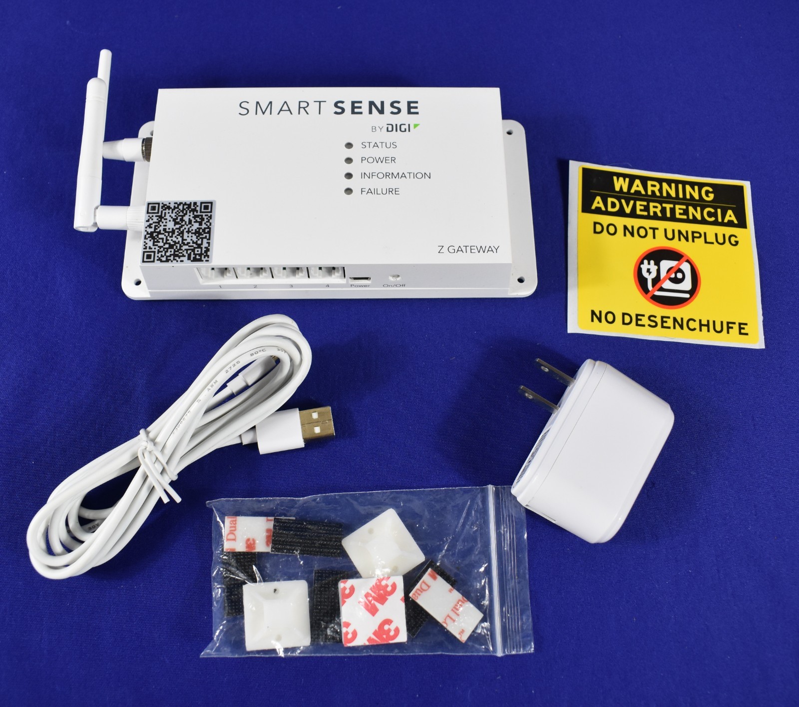 Smart Sense by DIGI Temperature Alert TM-CELL4G White Z Gateway            #5454