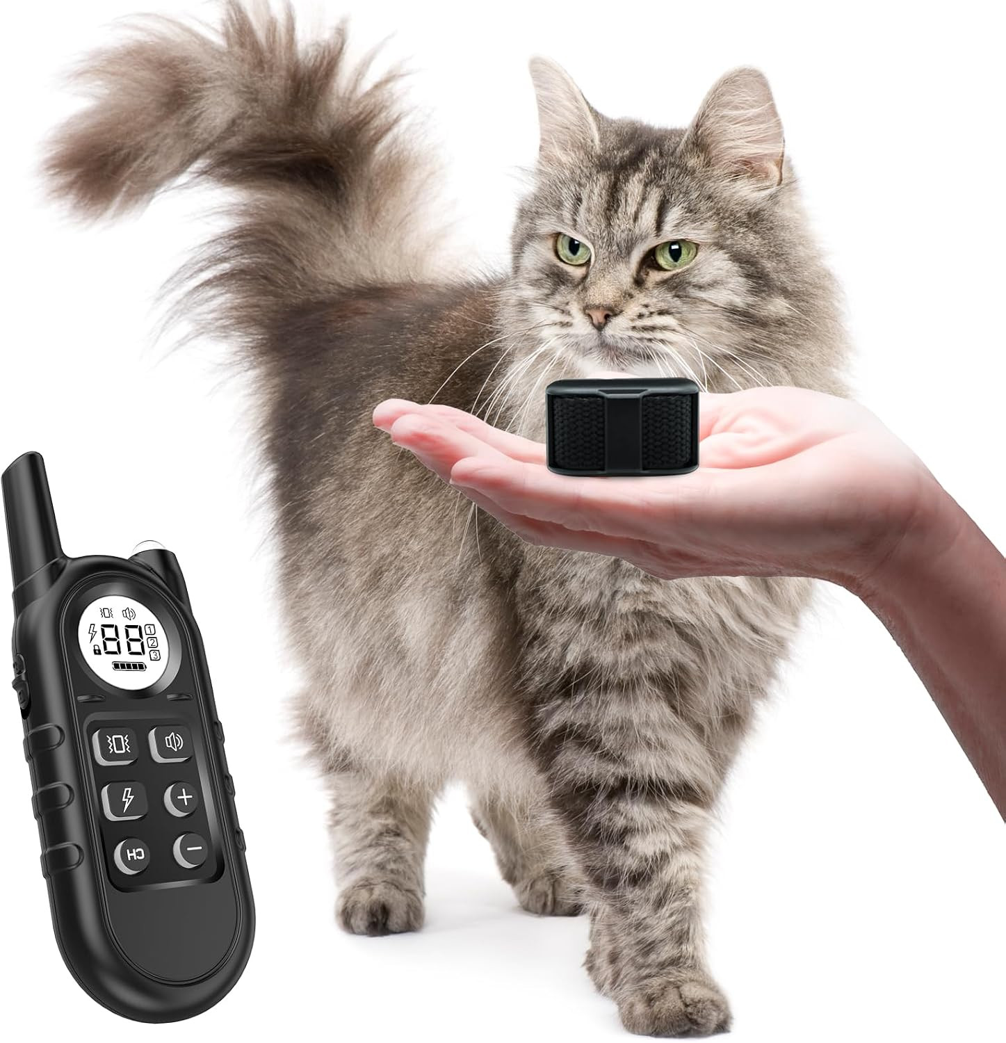Tiniest Cat Shock Collar Lightest Cat Training Collar with Remote for Small ...