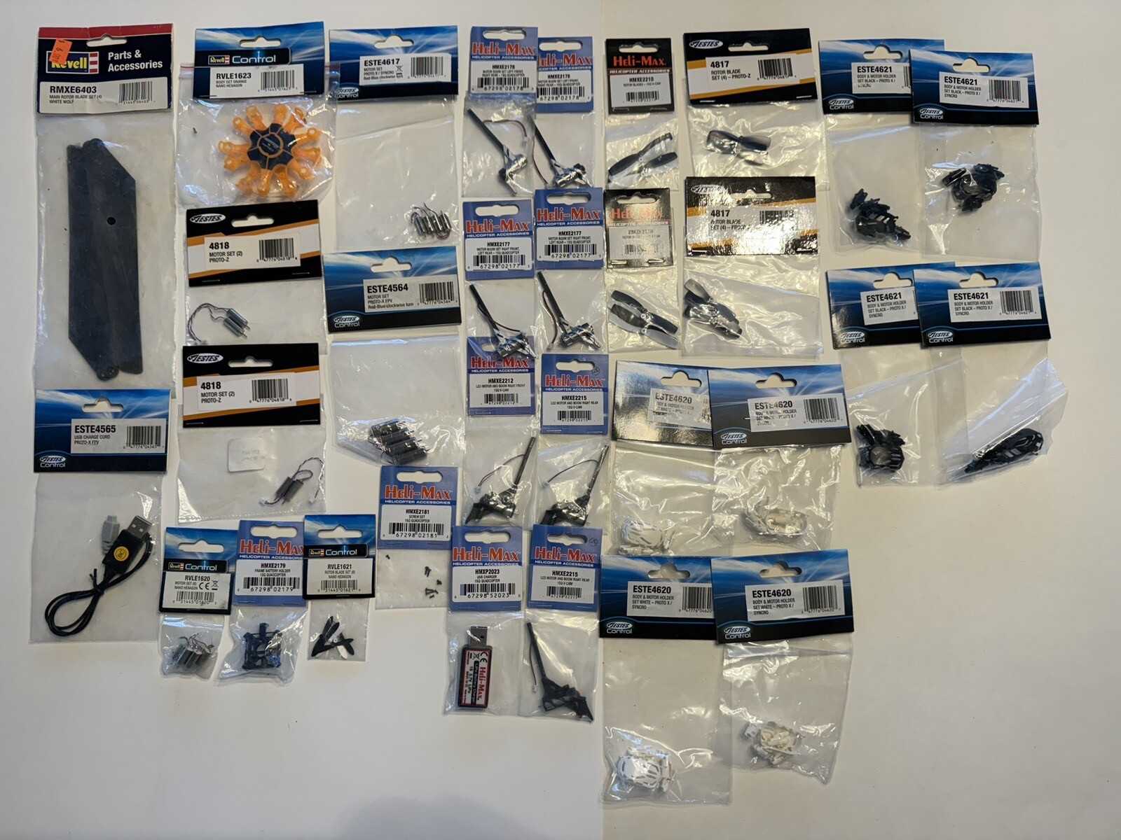Mini Quadcopter Parts Lot Estes Revel Heli-max (TA)