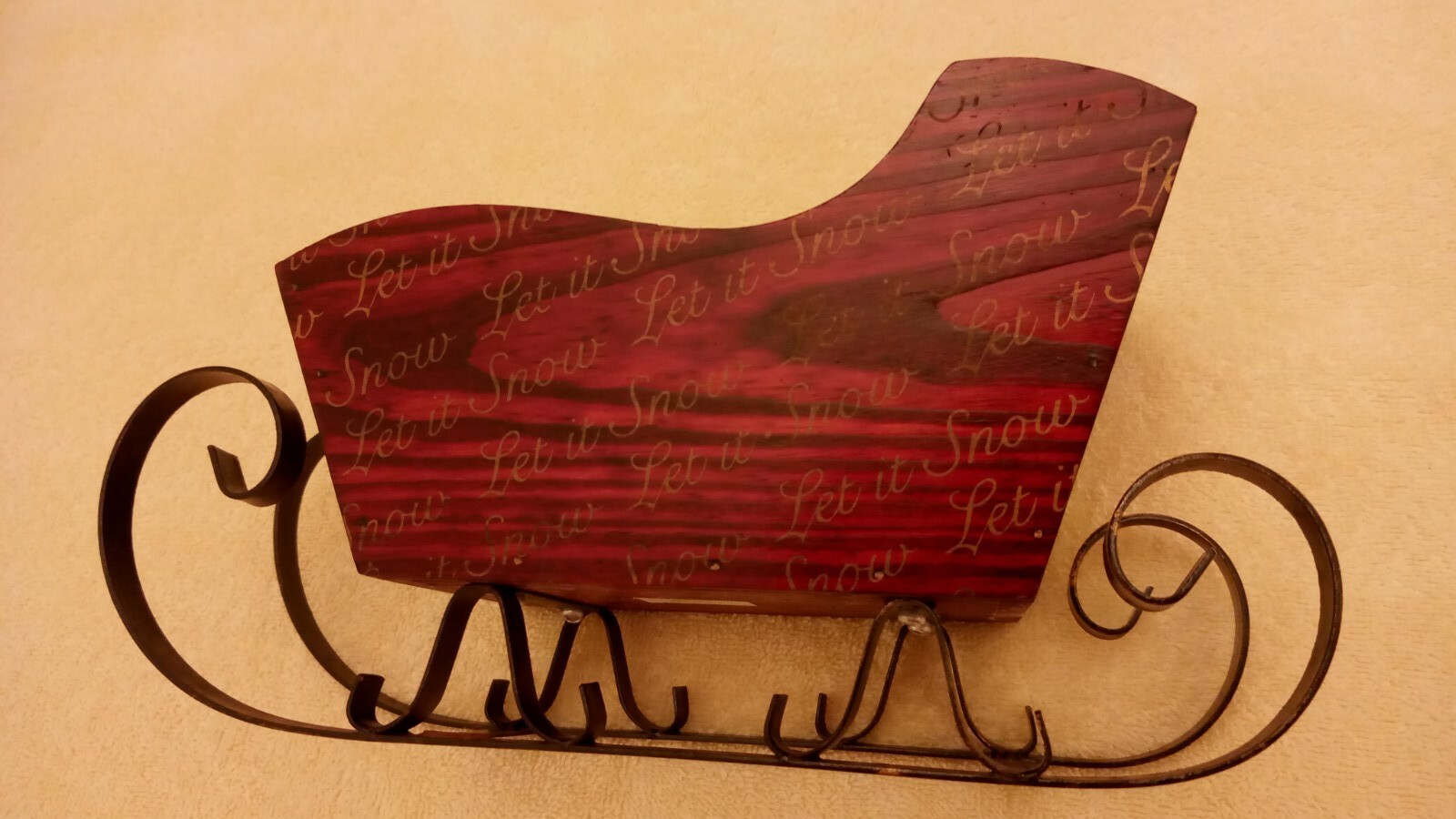 FTD Christmas Sleigh Planter Let It Snow NEW