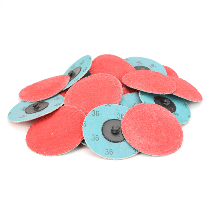 25 Pack - 3" Inch 36 Grit Ceramic Quick Change Sanding Discs Type R Roloc