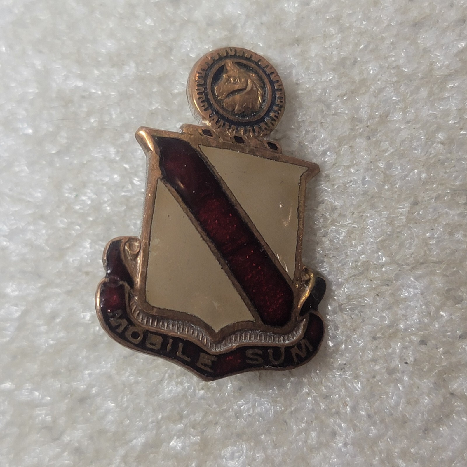 Authentic US Army 2nd Supply & Transportation Battalion Screw Back Missing Back