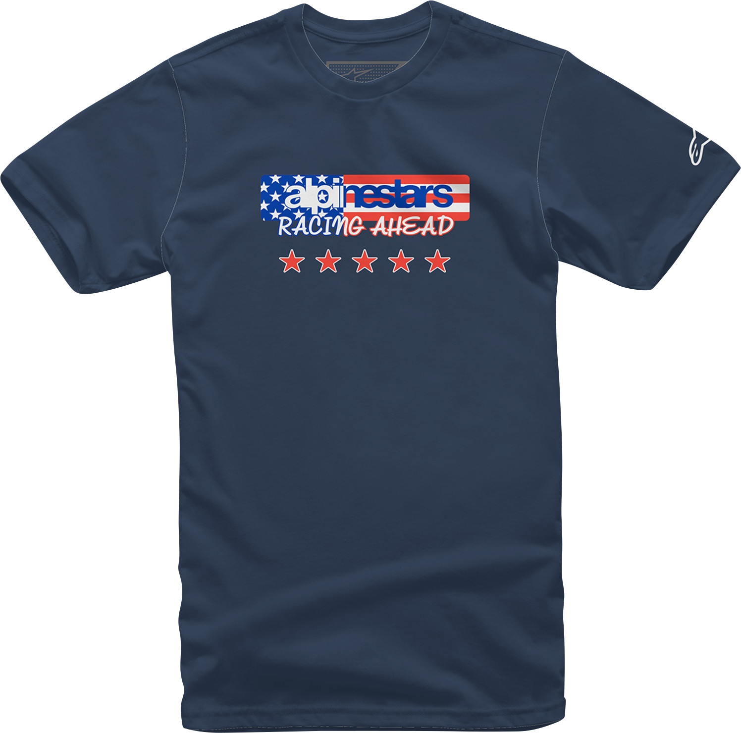 Alpinestars 12137261070L USA Again T Shirt Large Navy