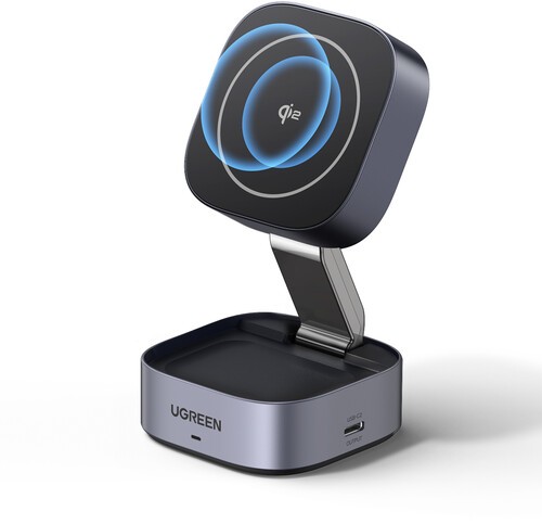 UGREEN - 2-in-1 Magnetic Wireless Charger [New ]