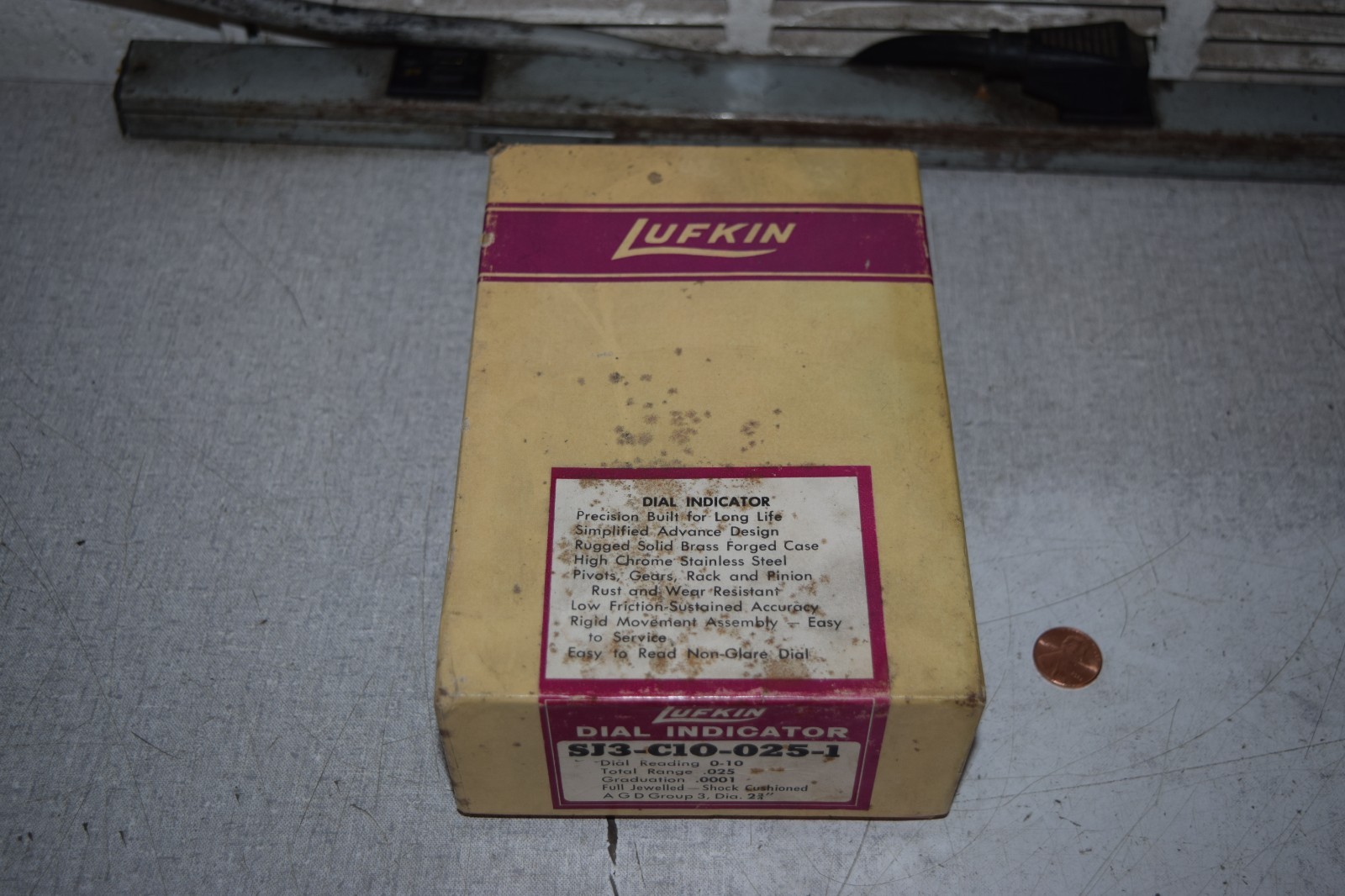 Lufkin SJ3-C10-025-1 Dial Indicator .0001"