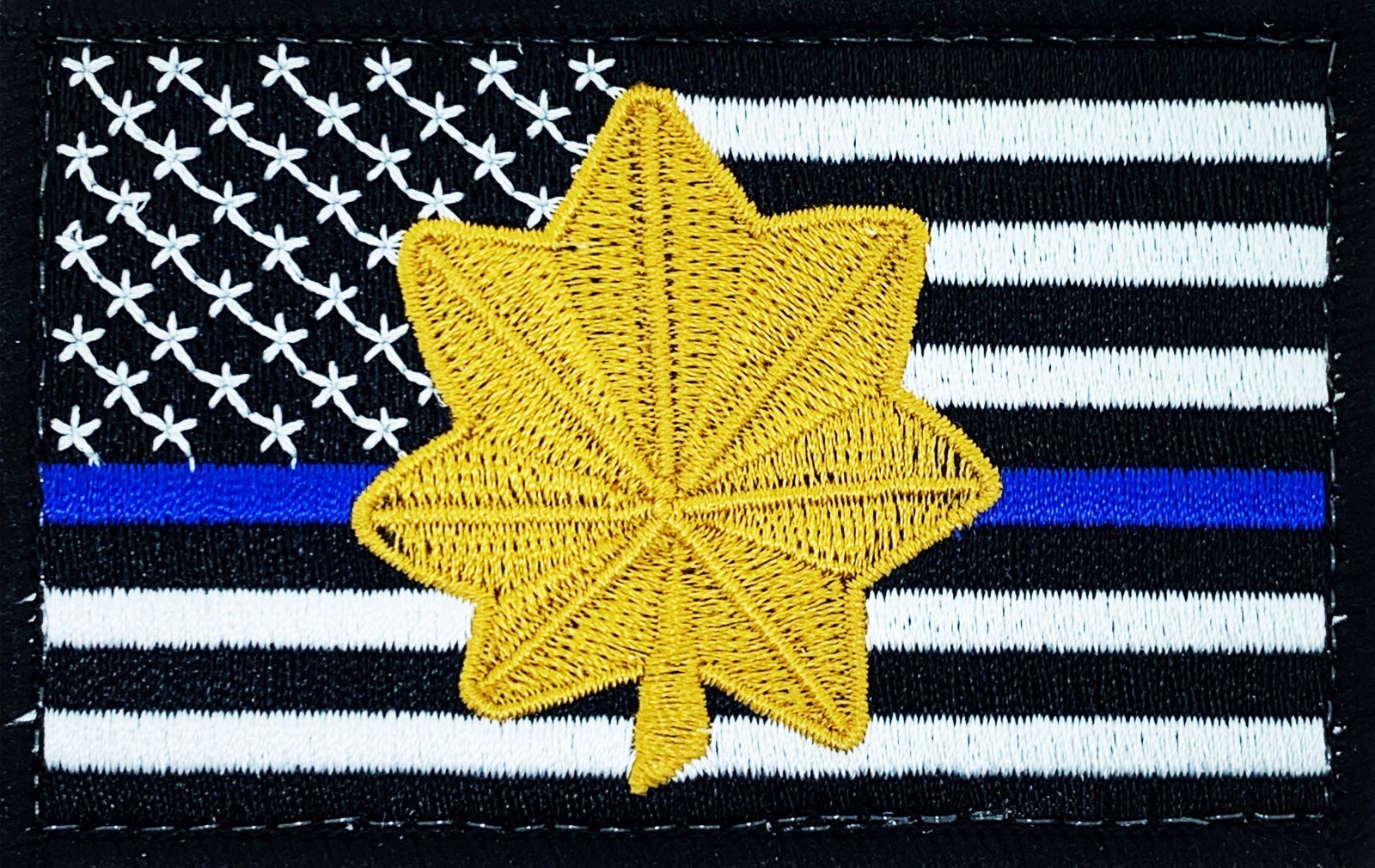 Thin Blue Line Major Patch Gold