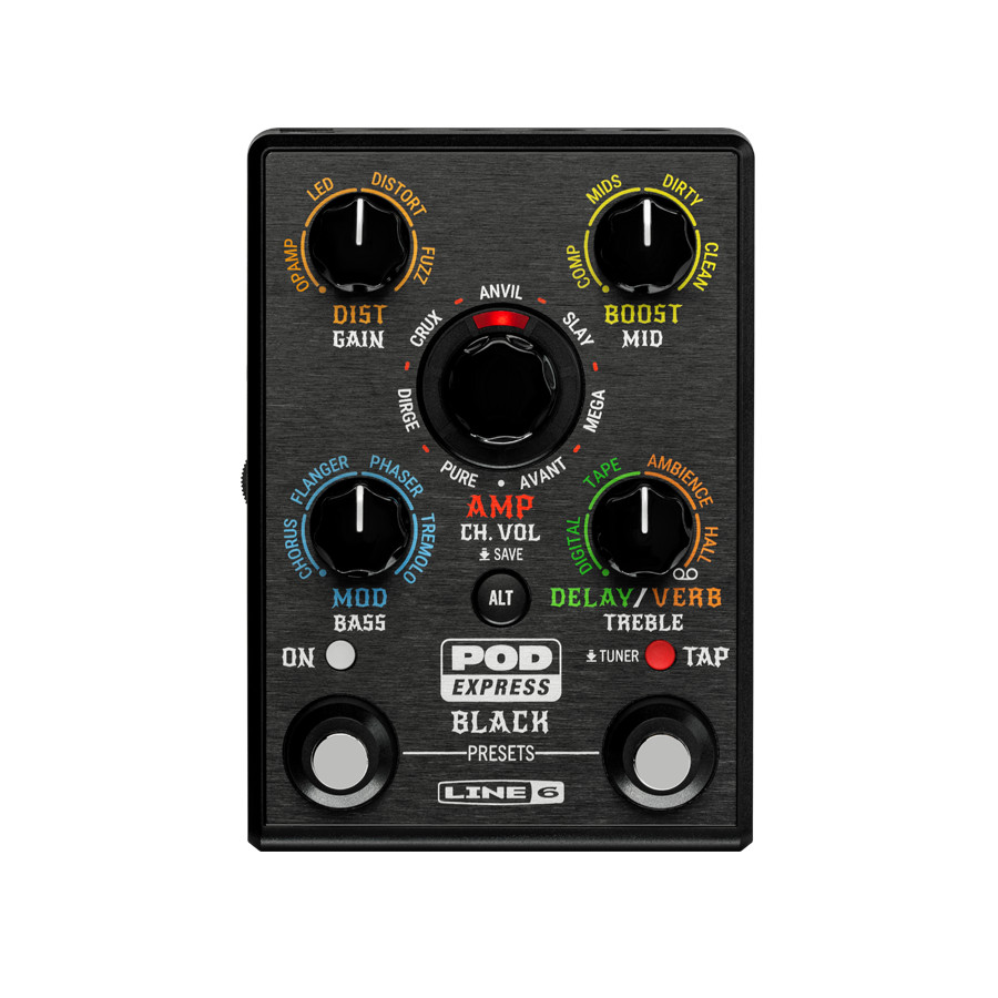 Line 6 POD Express Black - Portable Guitar Amplifier & Multi-Effects Processor