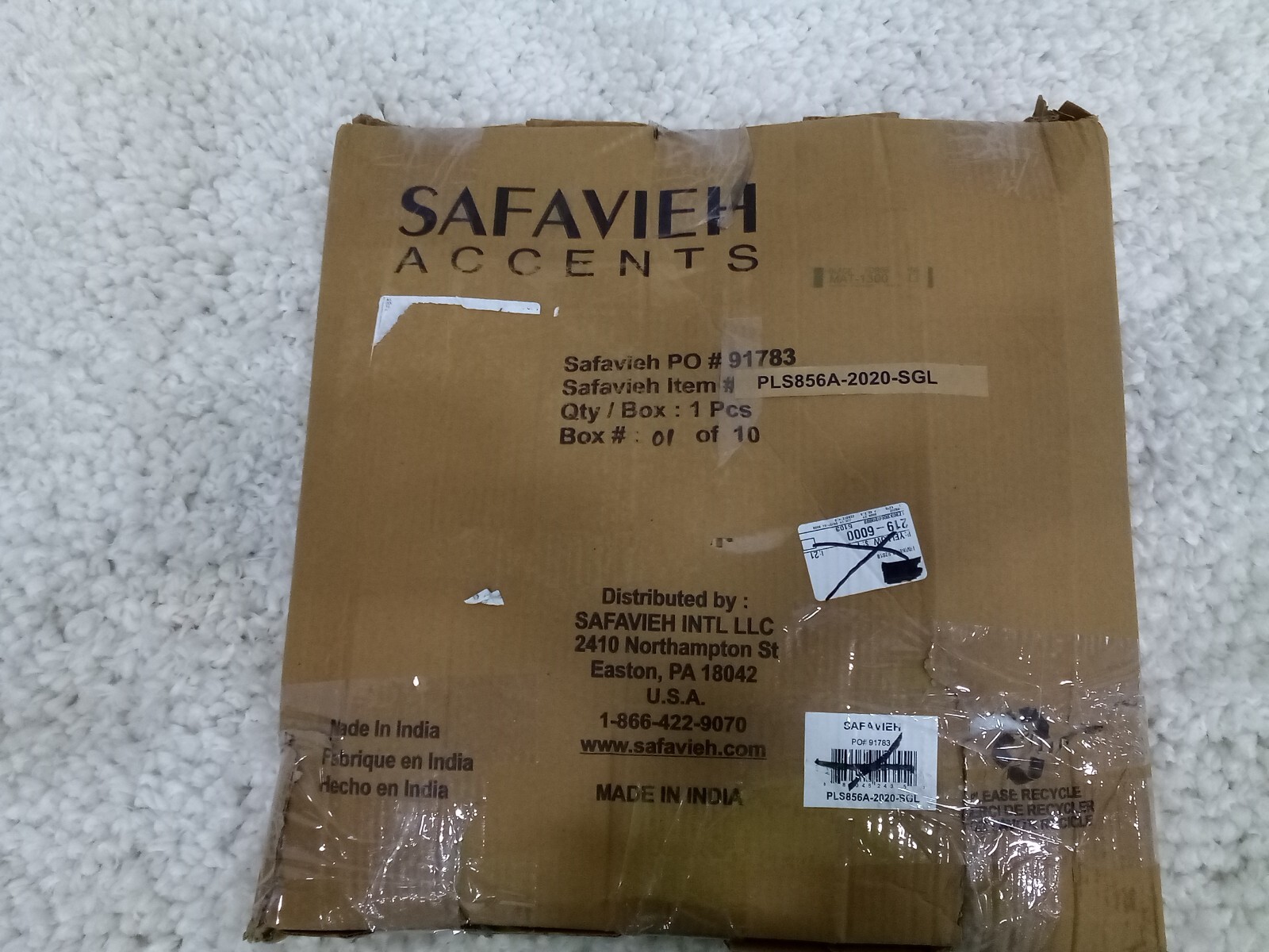 Safavieh SILVER MINT SPARKLES PILLOW, Reduced Price 2172711622 PLS856A-2020-SGL